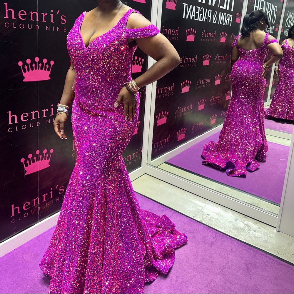 Henris pink prom dress